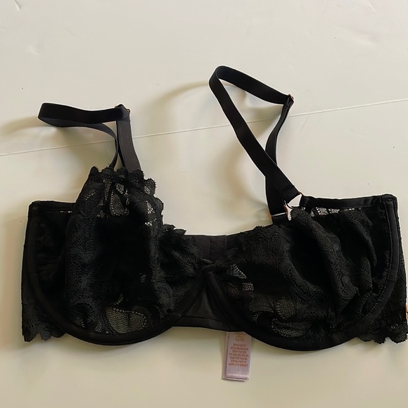 Savage X black lace underwire bra size 34DDD - Picture 1 of 7
